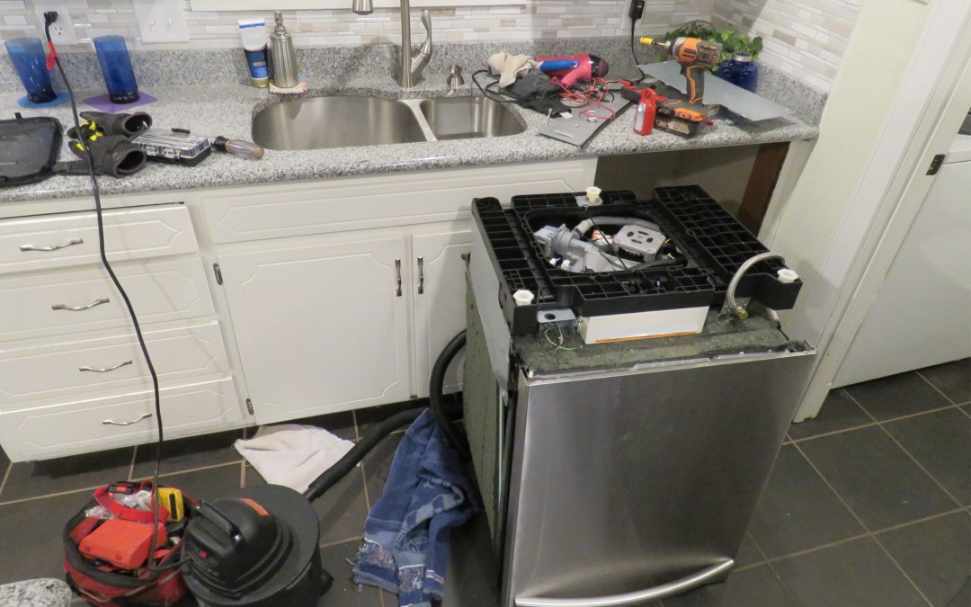 uninstalling a dishwasher