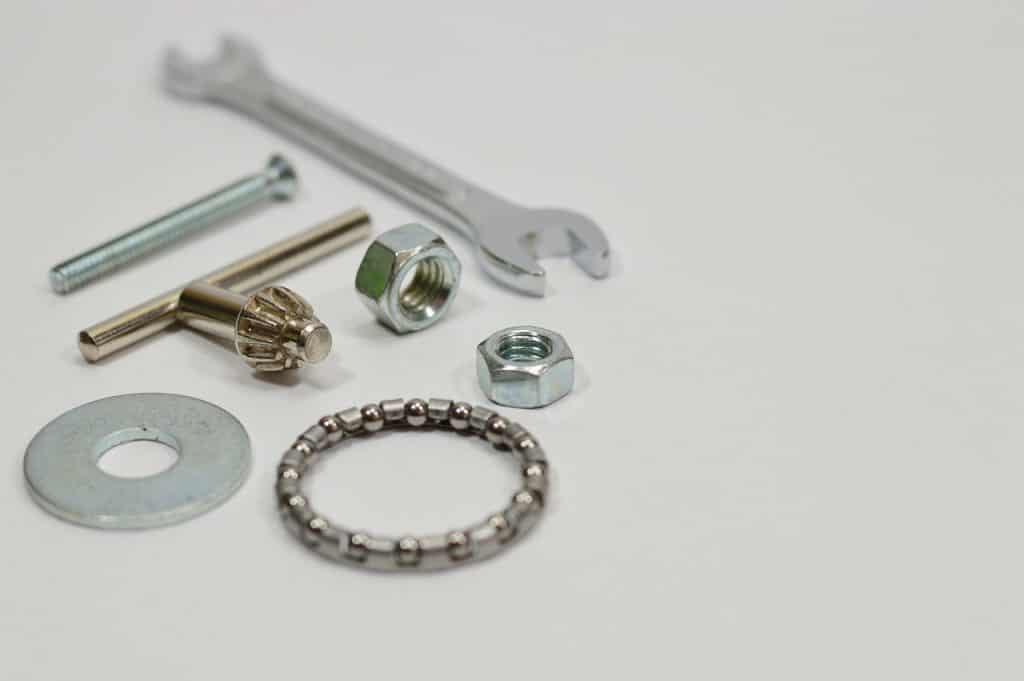 tools or parts to attach your oven handle like screws or spacer washer