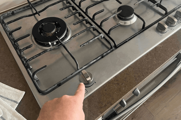 Control Knob Care to maintain cleanliness of stove
