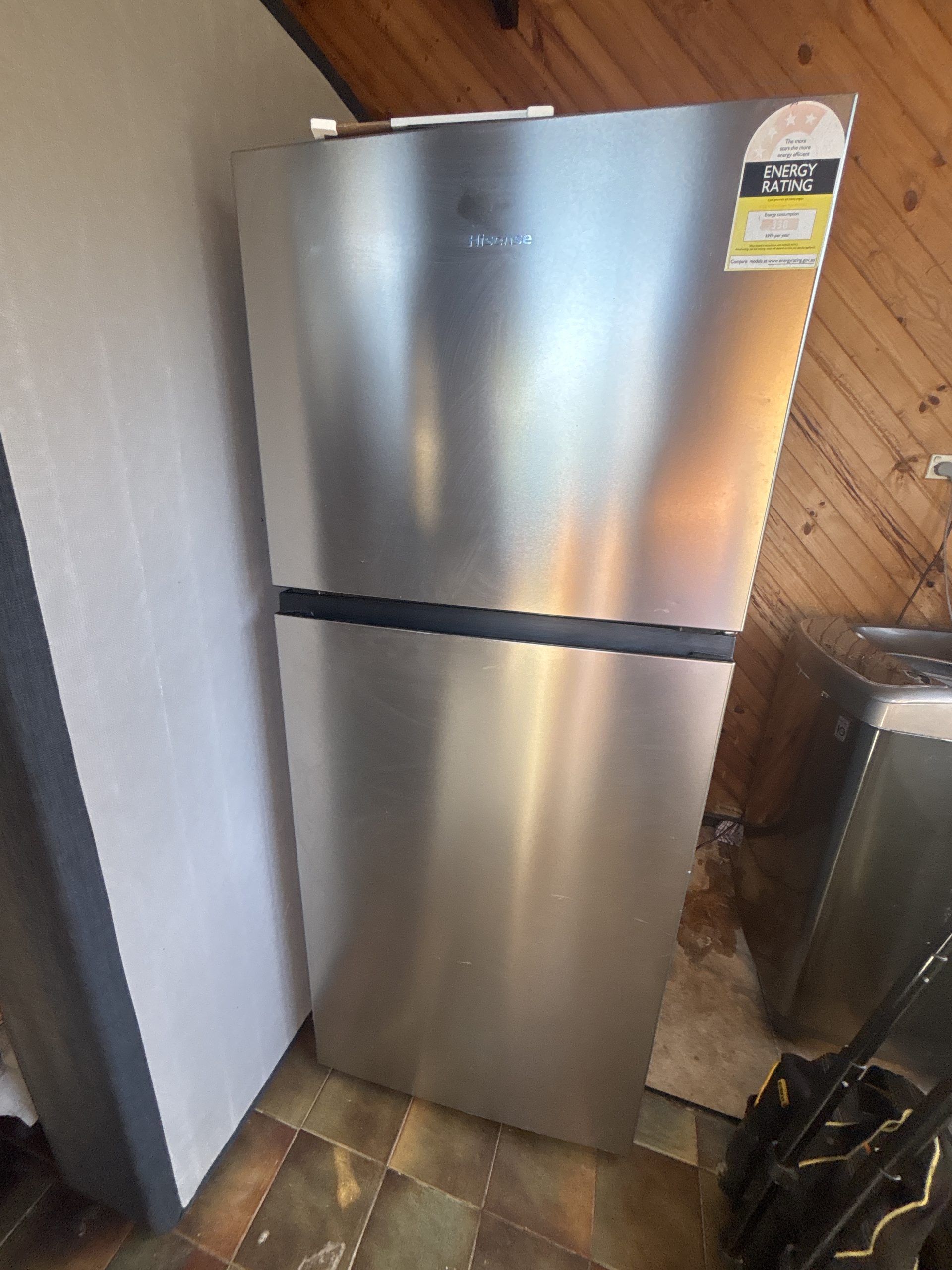 Hisense double door refrigerator with freezer