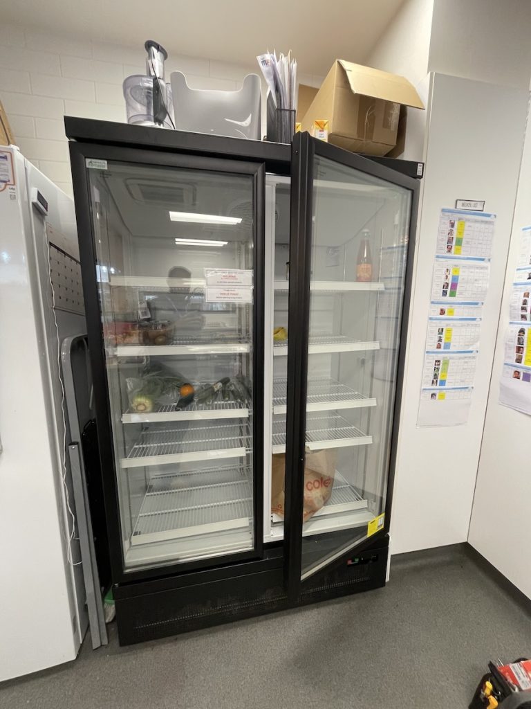 a commercial fridge that keeps on banging